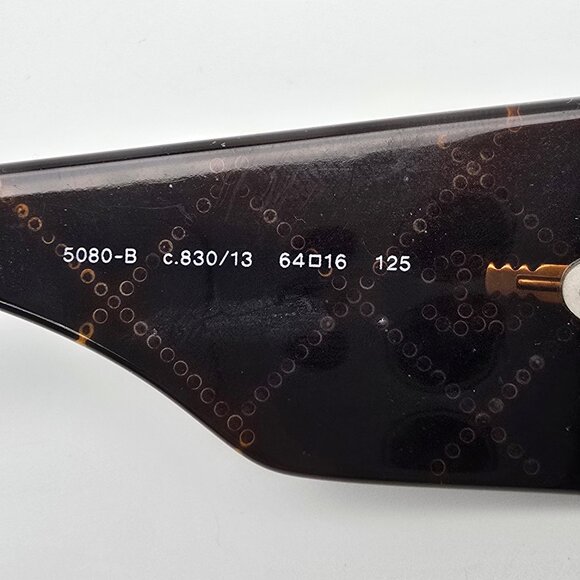 Chanel 5080-B c.830/13 Black Brown Fade Swarovski Crystal Sunglasses Frame Italy